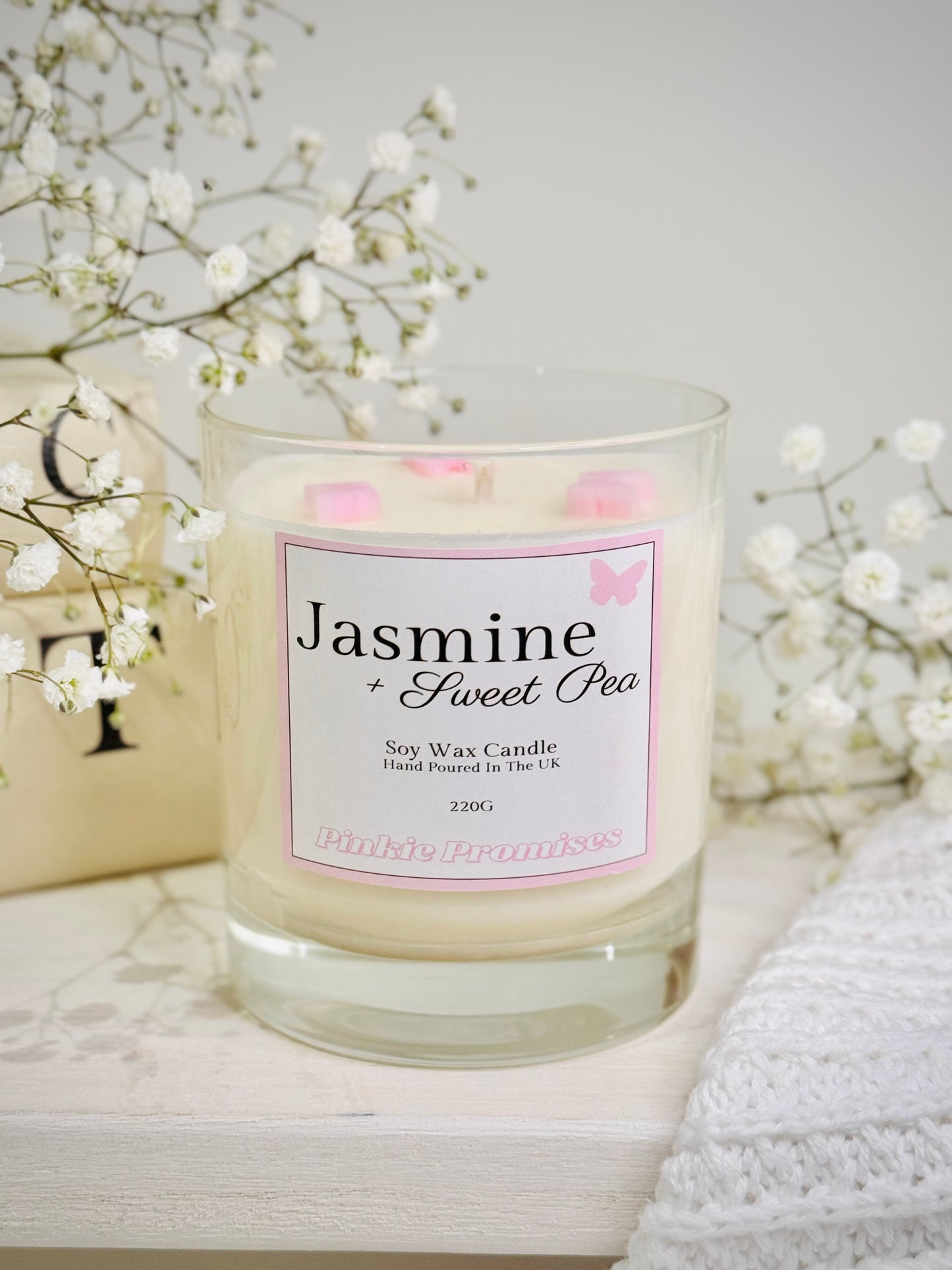 Jasmine + Sweet Pea 220G Candle