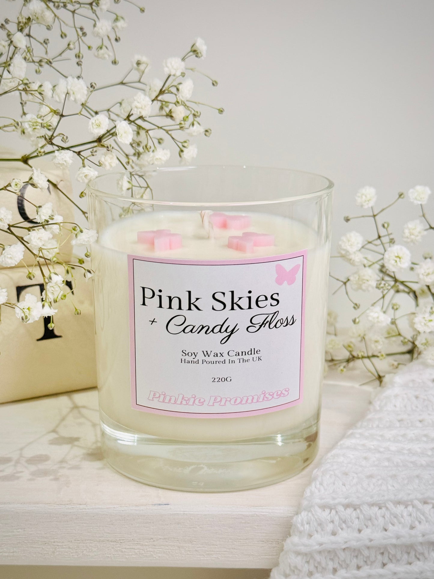 Pink Skies + Candy Floss 220G Candle