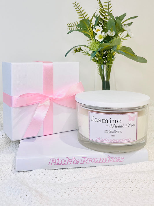 Jasmine + Sweet Pea 3 Wick Candle